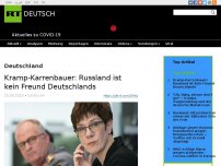 Bild zum Artikel: Kramp-Karrenbauer: Russland ist kein Freund Deutschlands