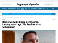 Bild zum Artikel: Höcke wird Zutritt zum Bayerischen Landtag untersagt: 'Als Faschist nicht willkommen'