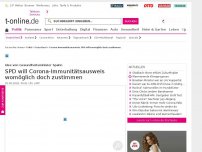 Bild zum Artikel: Corona-Immunitätsausweis: SPD will womöglich doch zustimmen