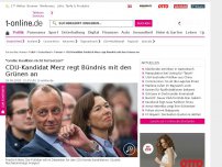 Bild zum Artikel: CDU-Kandidat Friedrich Merz regt Bündnis mit den Grünen an
