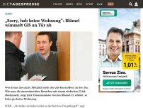 Bild zum Artikel: „Sorry, hab keine Wohnung“: Blümel wimmelt GIS an Tür ab