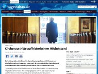 Bild zum Artikel: Kirchenaustritte 2019 auf historischem Höchststand