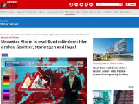 Bild zum Artikel: Wetter im Ticker - Gewitter, Starkregen, Hitze: Wo heute Unwetter-Alarm droht - Deutschland-Wetter