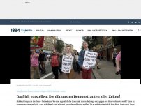 Bild zum Artikel: Darf ich vorstellen: Die dümmsten Demonstranten aller Zeiten!