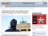 Bild zum Artikel: 'Andauernde Folter und medizinischen Vernachlässigung von Julian Assange'