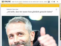 Bild zum Artikel: Gladbachs Trainer Rose: „Ich hoffe, dass wir unsere Fans glücklich gemacht haben“