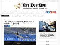 Bild zum Artikel: Lohnt sich langsam: HSV installiert Stadionuhr, die Verbleib in 2. Liga anzeigt