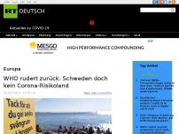 Bild zum Artikel: WHO rudert zurück: Schweden doch kein Corona-Risikoland