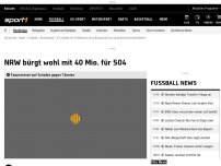 Bild zum Artikel: Land NRW bürgt offenbar mit 40 Millionen für Schalke