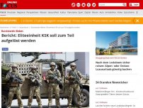 Bild zum Artikel: Bundeswehr-Beben - Bericht: Eliteeinheit KSK soll zum Teil aufgelöst werden