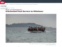 Bild zum Artikel: Abwehr von Flüchtlingsbooten: Griechenland baut Barriere im Mittelmeer
