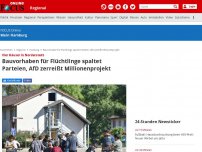 Bild zum Artikel: Vier Häuser in Norderstedt - Bauvorhaben für Flüchtlinge spaltet Parteien, AfD zerreißt Millionenprojekt