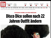 Bild zum Artikel: Rassismus-Wirbel um Afro-Perücken - Disco Dice sollen nach 22 Jahren Outfit ändern