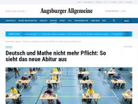 Bild zum Artikel: Deutsch und Mathe nicht mehr Pflicht: So sieht das neue Abitur aus