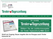 Bild zum Artikel: Streit um Zugang: Bauer riegelte Alm im Pinzgau nach Tiroler Kuhurteil ab