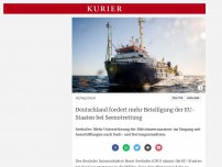 Bild zum Artikel: Deutschland fordert mehr Beteiligung der EU-Staaten bei Seenotrettung