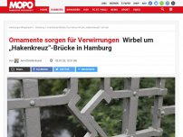 Bild zum Artikel: Ornamente sorgen für Verwirrungen: Wirbel um „Hakenkreuz“-Brücke in Hamburg