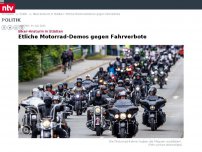 Bild zum Artikel: Biker-Ansturm in Städten: Etliche Motorrad-Demos gegen Fahrverbote