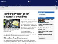 Bild zum Artikel: Hamburg: Protest gegen Motorrad-Fahrverbote