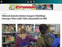 Bild zum Artikel: Während deutsche Rentner hungern: Flüchtlinge entsorgen Tüten voller Tafel-Lebensmittel im Müll