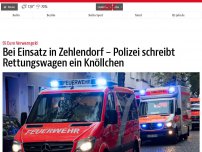 Bild zum Artikel: Bei Einsatz in Zehlendorf – Polizei schreibt Rettungswagen ein Knöllchen