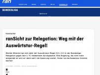 Bild zum Artikel: Relegation: Weg mit der Auswärtstor-Regel!