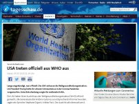 Bild zum Artikel: USA sind offiziell aus WHO ausgetreten