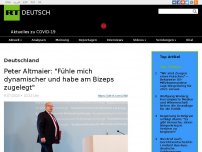 Bild zum Artikel: Peter Altmaier: 'Fühle mich dynamischer und habe am Bizeps zugelegt'