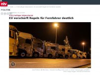 Bild zum Artikel: EU-Recht trotz Streit verschärft: Fernfahrer dürfen nicht mehr in Lkw schlafen