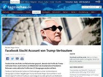 Bild zum Artikel: Facebook löscht Accounts von Trump-Vertrautem und Hassgruppe