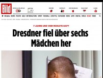 Bild zum Artikel: 7 Jahre und vier Monate Haft - Dresdner fiel über sechs Mädchen her