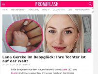 Bild zum Artikel: Lena Gercke im Babyglück: Ihre Tochter ist auf der Welt!