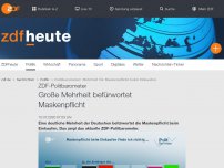 Bild zum Artikel: Große Mehrheit befürwortet Maskenpflicht