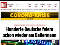 Bild zum Artikel: Viel Party, aber keine Masken - Hunderte Deutsche feiern schon wieder am Ballermann