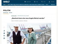 Bild zum Artikel: „Baerbock kann eine neue Angela Merkel werden“