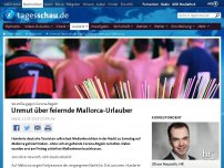 Bild zum Artikel: Unmut über deutsche Partytouristen auf Mallorca