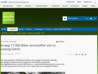 Bild zum Artikel: Knapp 17.000 Biker verschaffen sich in Leipzig Gehör