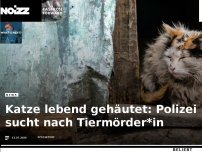Bild zum Artikel: Katze lebend gehäutet: Polizei sucht nach Tiermörder*in