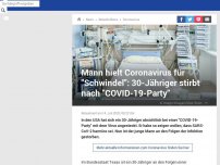 Bild zum Artikel: Corona-Leugner steckt sich absichtlich mit Virus an - und stirbt