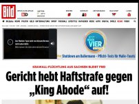 Bild zum Artikel: Krawall-Flüchtling - Gericht hebt Haftstrafe gegen „King Abode“ auf!