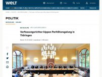 Bild zum Artikel: Verfassungsrichter kippen Paritätsregelung in Thüringen