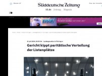 Bild zum Artikel: Landtagswahlen in Thüringen: Gericht kippt paritätische Verteilung der Listenplätze