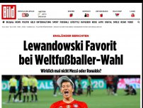 Bild zum Artikel: Engländer berichten - Lewandowski Favorit auf den Ballon d’Or