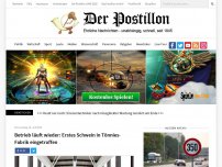 Bild zum Artikel: Betrieb läuft wieder: Erstes Schwein in Tönnies-Fabrik eingetroffen