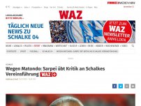 Bild zum Artikel: Schalke: Wegen Matondo: Sarpei übt Kritik an Schalkes Vereinsführung