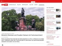 Bild zum Artikel: “Zeichen gegen Rassismus”: Bismarck-Nationaldenkmal in Berlin mit Farbe beschmiert