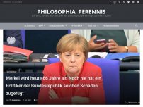 Bild zum Artikel: Merkel wird heute 66 Jahre alt: Noch nie hat ein Politiker der Bundesrepublik solchen Schaden zugefügt