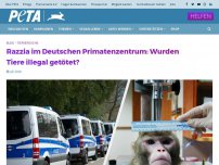 Bild zum Artikel: Razzia im Deutschen Primatenzentrum: Wurden Tiere illegal getötet?