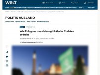 Bild zum Artikel: Wie Erdogans Islamisierung türkische Christen bedroht