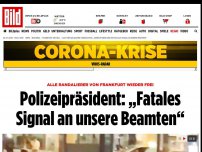 Bild zum Artikel: 40 Festnahmen in Frankfurt - Flaschen-Werfer verletzen Polizisten am Opernplatz